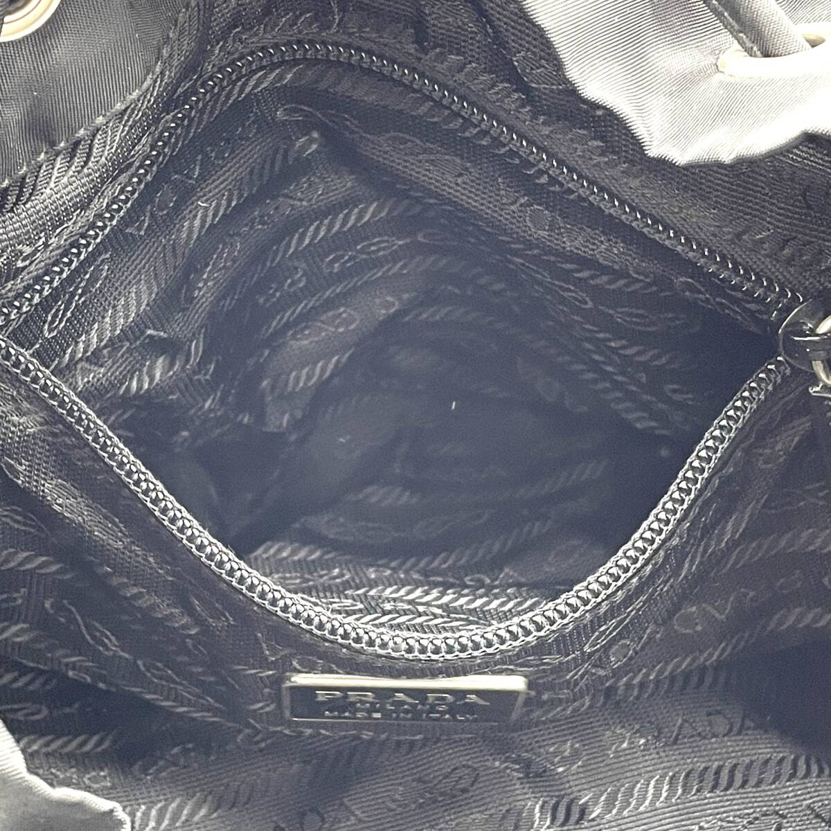 1円 極美品 PRADA プラダ テスートナイロン レザー ブラック 1円 極美品 PRADA プラダ テスートナイロン レザー ブラック