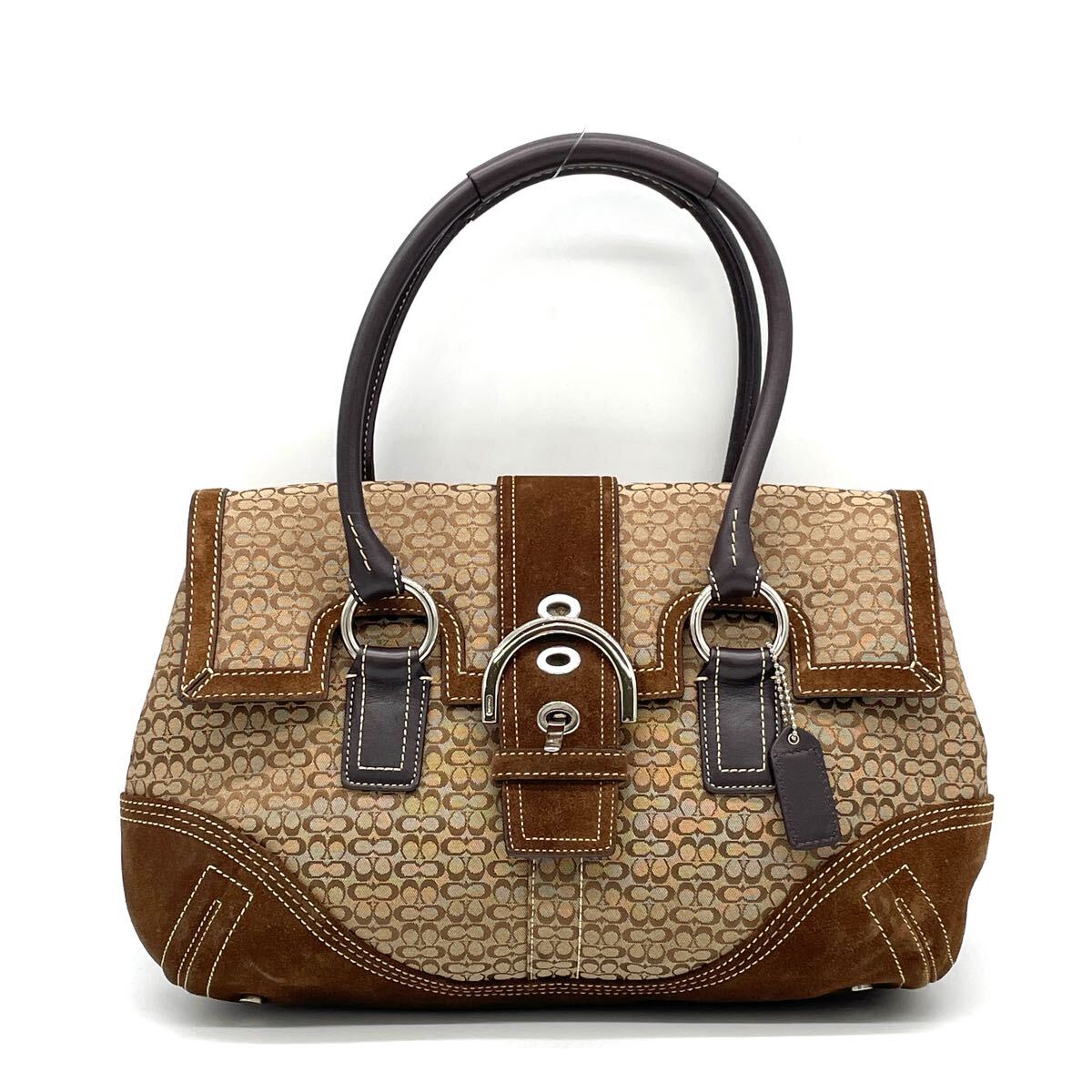 1円 極美品 COACH コーチ シグネチャー ブラウン トートバッグ 1円 極美品 COACH コーチ シグネチャー ブラウン トートバッグ