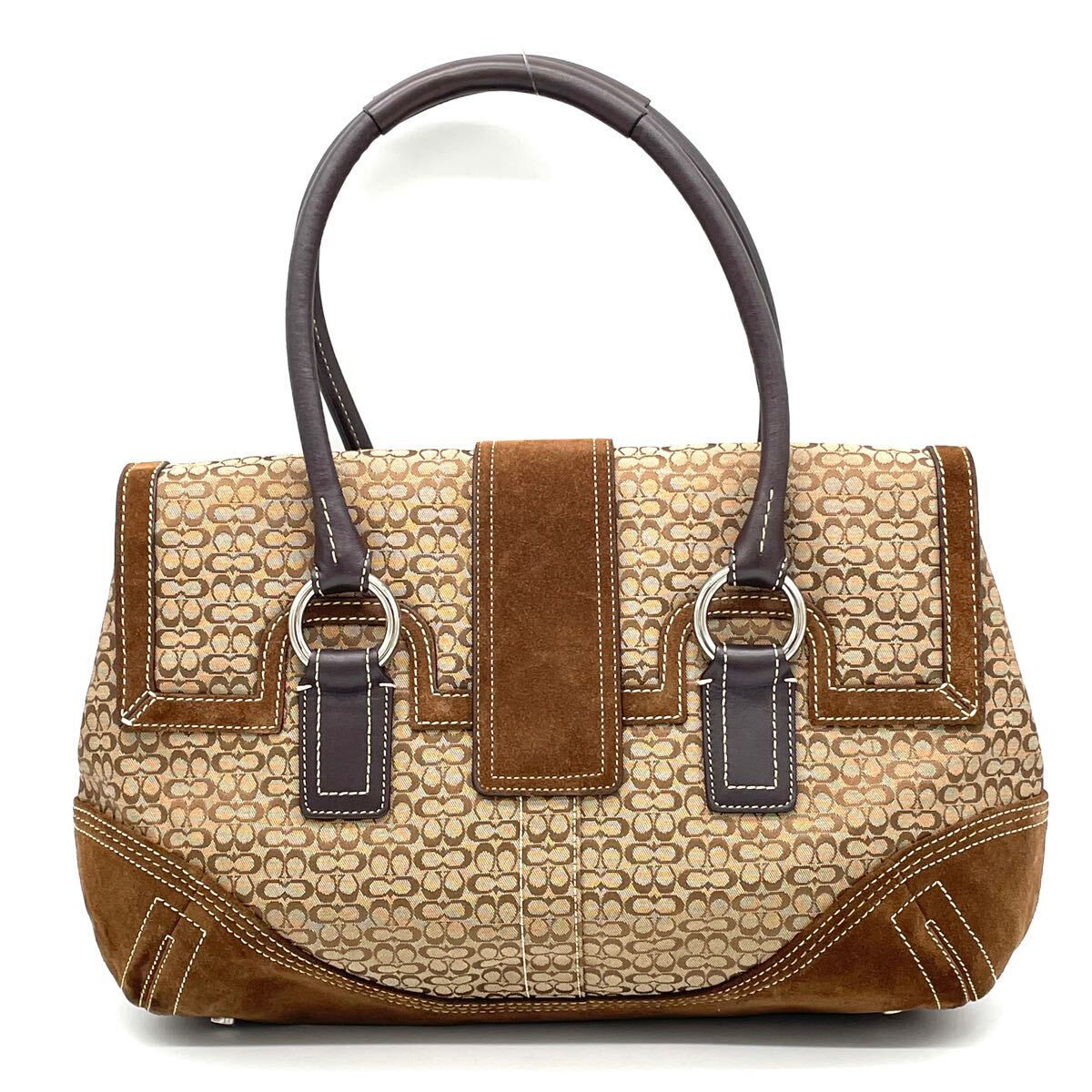 1円 極美品 COACH コーチ シグネチャー ブラウン トートバッグ 1円 極美品 COACH コーチ シグネチャー ブラウン トートバッグ