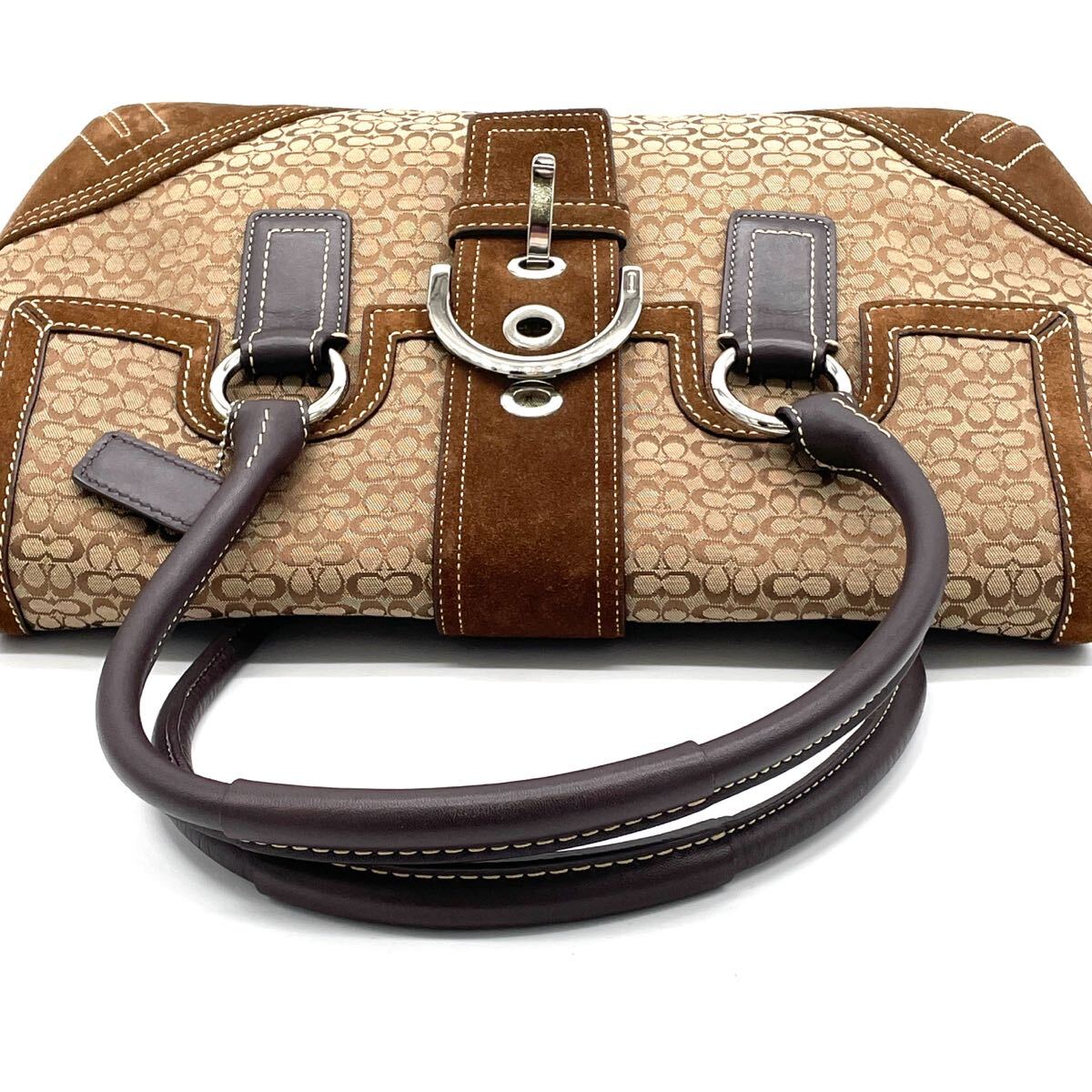 1円 極美品 COACH コーチ シグネチャー ブラウン トートバッグ 1円 極美品 COACH コーチ シグネチャー ブラウン トートバッグ