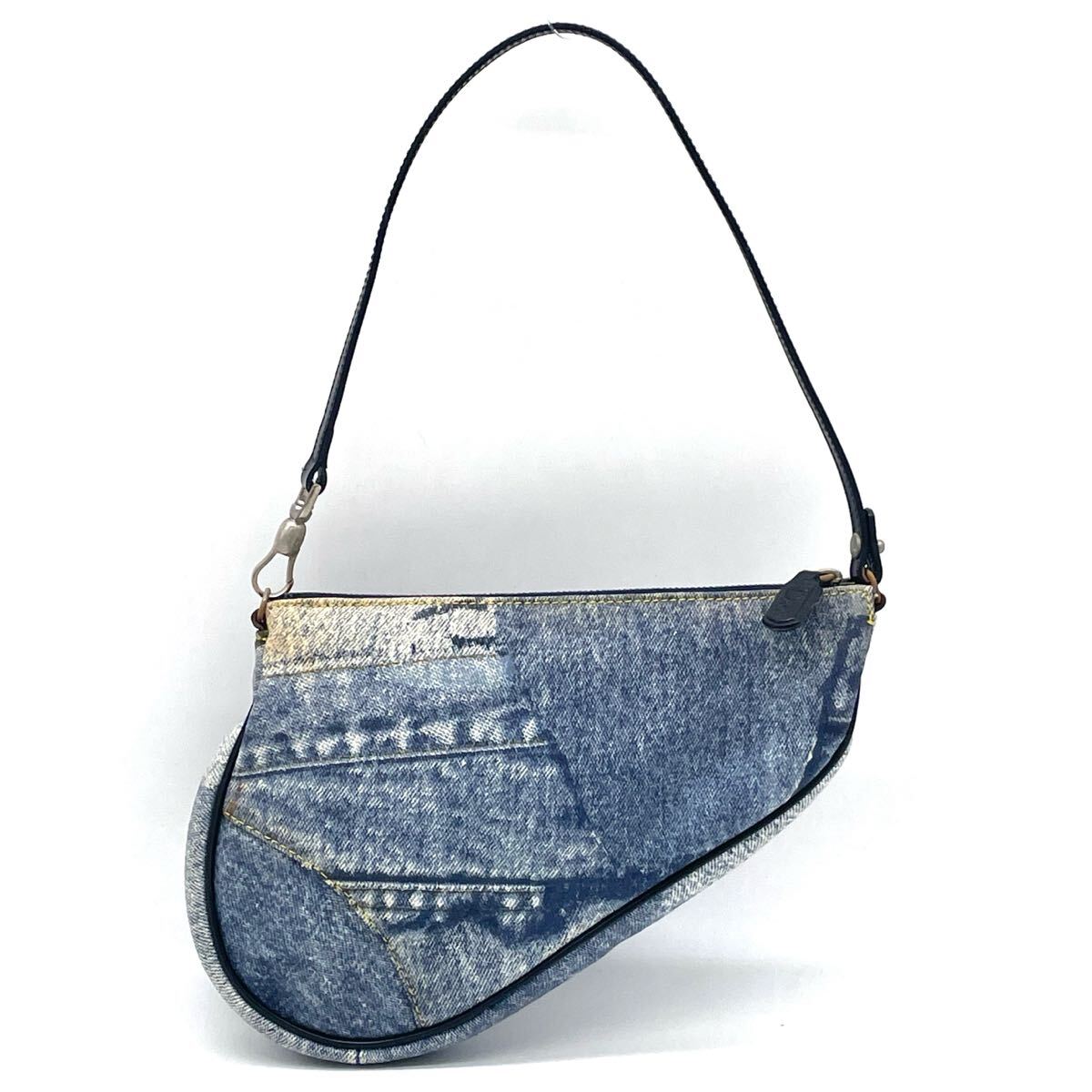 1円 美品 Christian Dior クリスチャンディオール デニム サドル 1円 美品 Christian Dior クリスチャンディオール デニム サドル