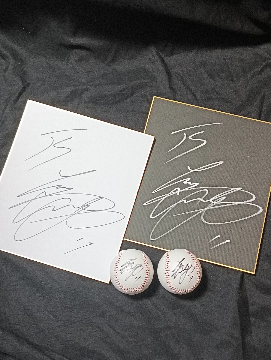 大谷翔平選手 直筆サインボール 直筆サイン色紙セット 日本ハム 大谷翔平選手 直筆サインボール 直筆サイン色紙セット 日本ハム