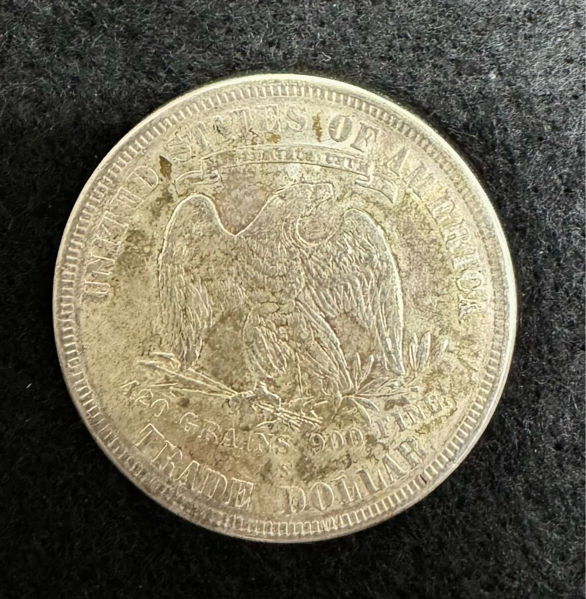 ☆アメリカ 1875年 貿易銀 トレードダラー 大型銀貨 Ag 90 成分 ☆アメリカ 1875年 貿易銀 トレードダラー 大型銀貨 Ag 90 成分