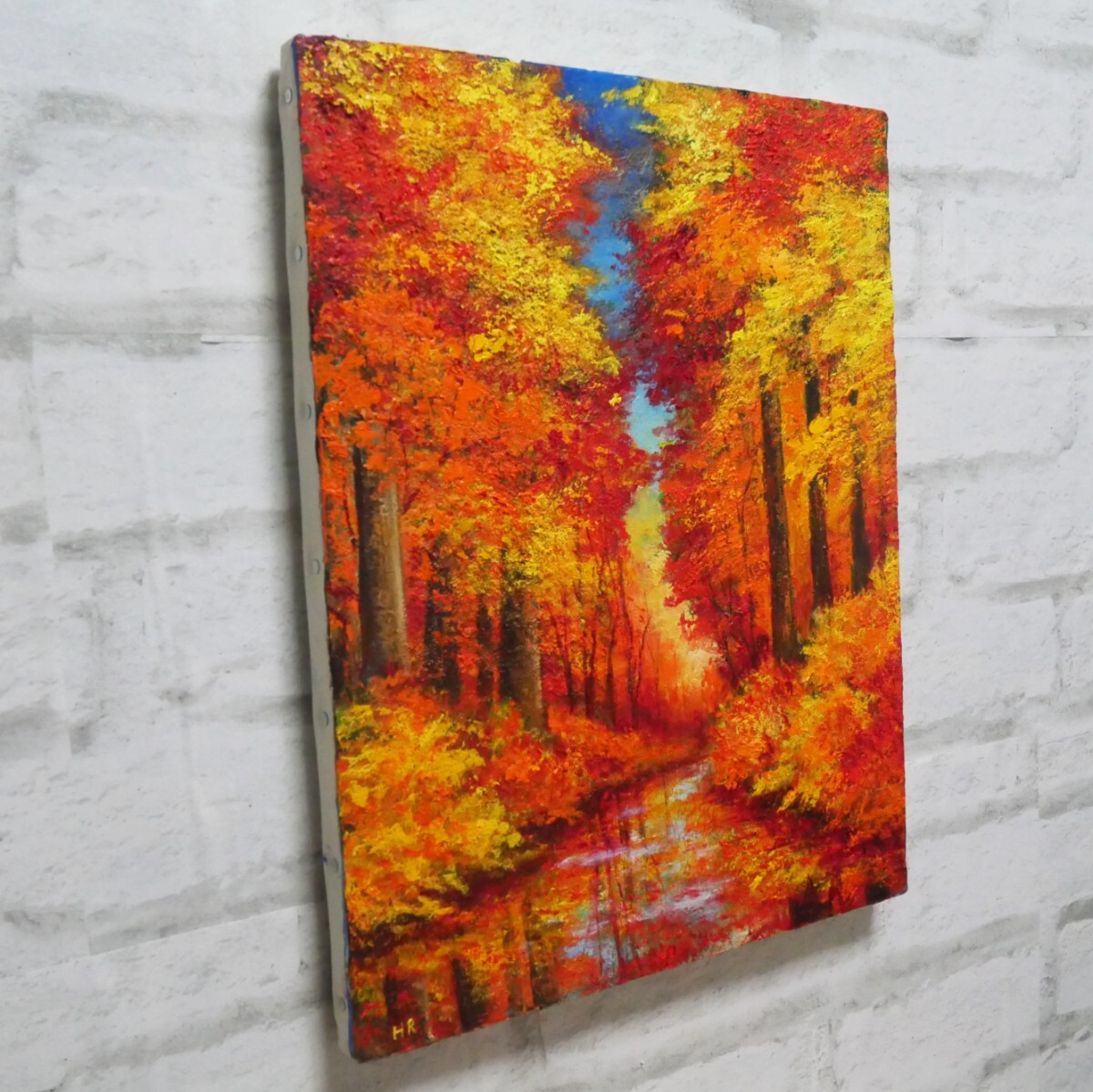 油絵 油彩 油彩画 絵画【紅葉】(自然、風景画)|売買された 油絵 油彩 油彩画 絵画【紅葉】(自然、風景画)|売買された