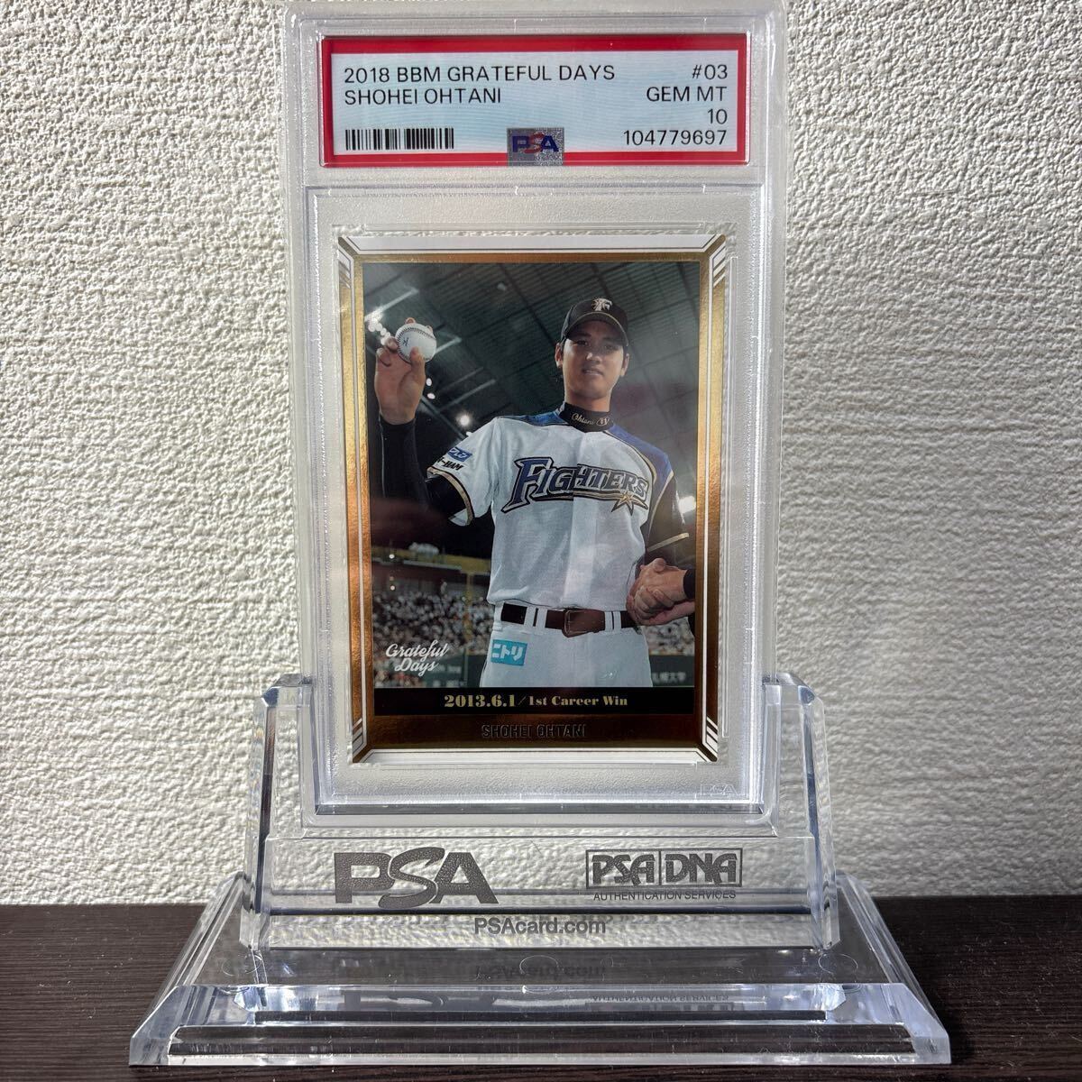 PSA 10 大谷翔平 2018 BBM Grateful Days #03 SHOHEI OHTANI GEM PSA 10 大谷翔平 2018 BBM Grateful Days #03 SHOHEI OHTANI GEM