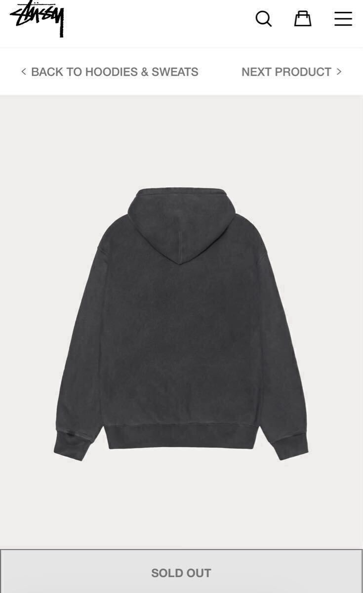 ほぼ未使用 stussy JUMBO ZIP HOODIE PIGMENT DYED ジップ ほぼ未使用 stussy JUMBO ZIP HOODIE PIGMENT DYED ジップ