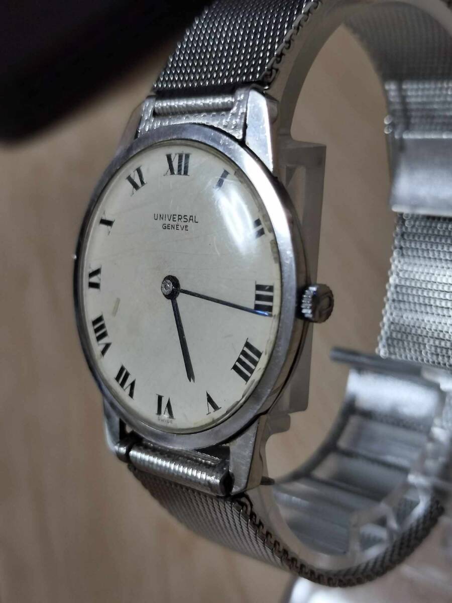 稼働品 UNIVERSAL GENEVE 842101/07 手巻き時計 正規品 Bibian 比比昂- 稼働品UNIVERSAL GENEVE 842101/07 手巻き時計