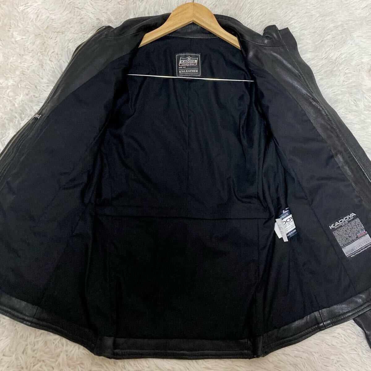美品/KADOYA カドヤ ゴートレザー◎シングルライダース 美品/KADOYA カドヤ ゴートレザー◎シングルライダース