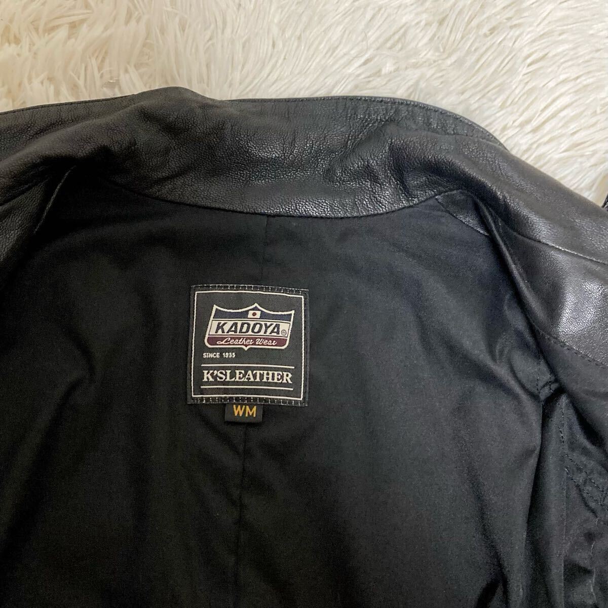 美品/KADOYA カドヤ ゴートレザー◎シングルライダース 美品/KADOYA カドヤ ゴートレザー◎シングルライダース