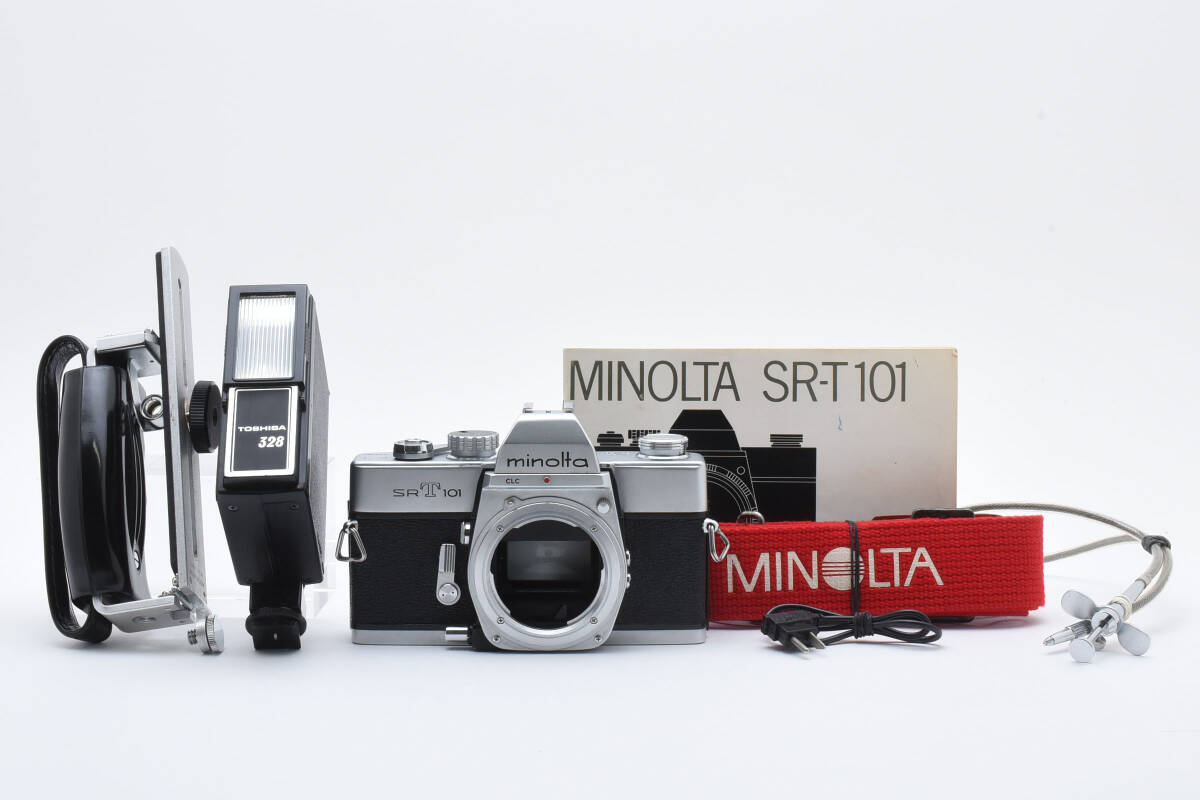 4657 【良品】 Minolta SRT101 Silver SLR 35mm Film Camera Body Only ミノルタ MFフィルムカメラ 0403