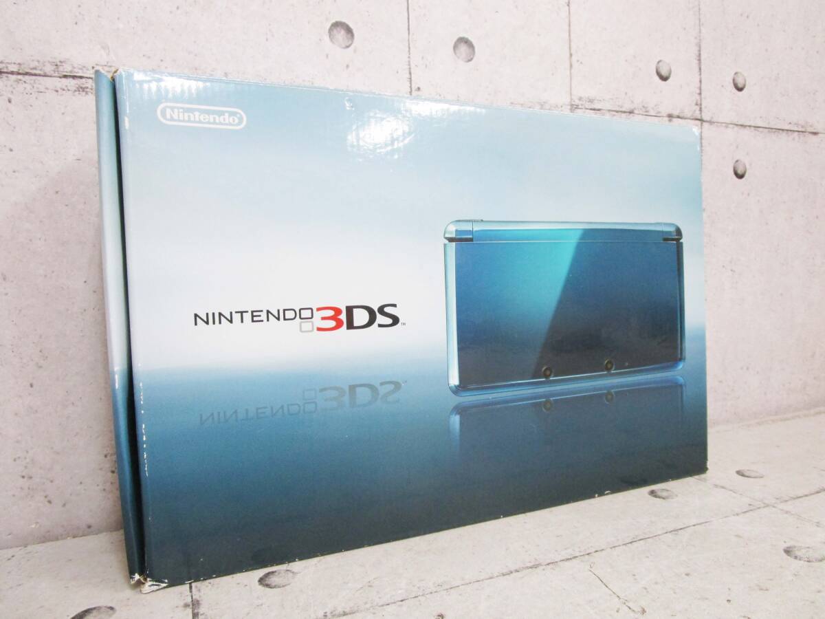 任天堂 3DS本体 アクアブルー 動作品 初期化済み キズあり 起動 任天堂 3DS本体 アクアブルー 動作品 初期化済み キズあり 起動