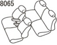 Artina アルティナ スタンダードシートカバー 8065 ブラック タントカスタム LA650S/LA660S_画像2