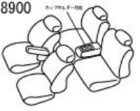 Artina アルティナ スタンダードシートカバー 8900 ワインレッド アトレーワゴン S320G/S330G/S321G/S331G_画像2