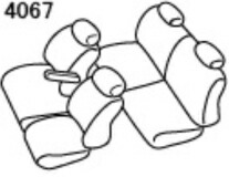 Artina アルティナ スタンダードシートカバー 4067 ワインレッド eKワゴン B11W_画像2