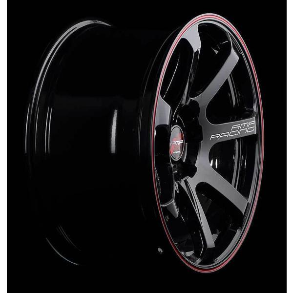 RMP RACING/R07 デミオ DJ系 アルミホイール 1本 【17×7.0J 4-100 INSET45 ブラック/リムレッドライン】_画像4