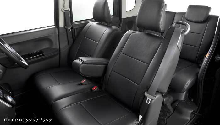 Artina アルティナ スタンダードシートカバー 8063 ブラック タントカスタム LA600S/LA610S H28/12~R1/6_画像3