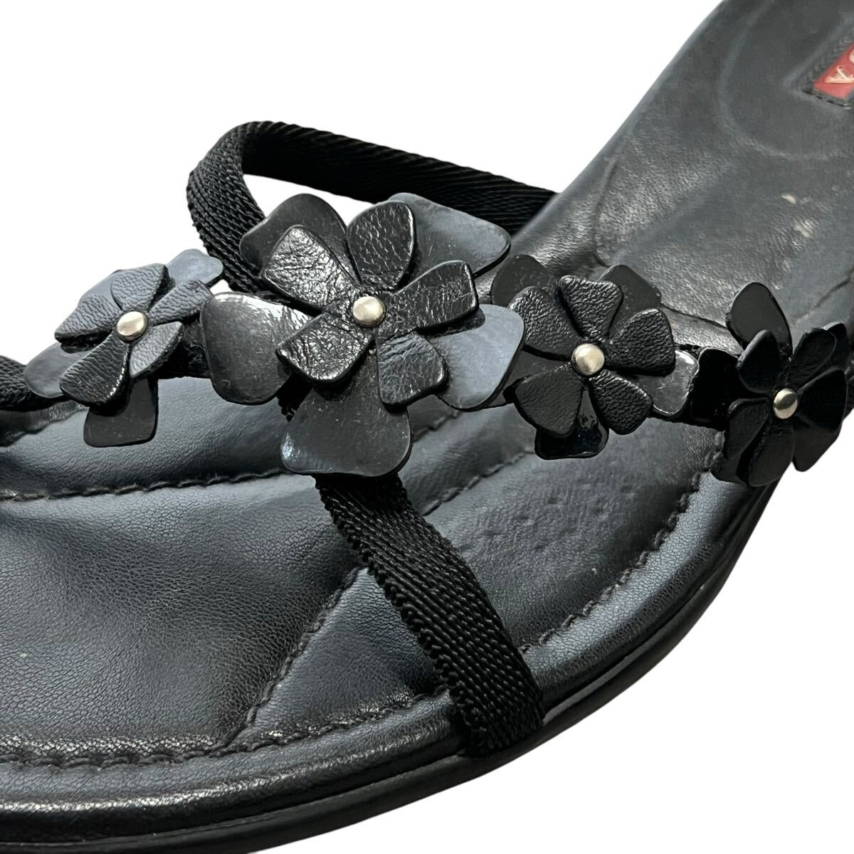 PRADA SPORTS Flower Motif Leather Sandals プラダ スポーツ PRADA SPORTS Flower Motif Leather Sandals プラダ スポーツ
