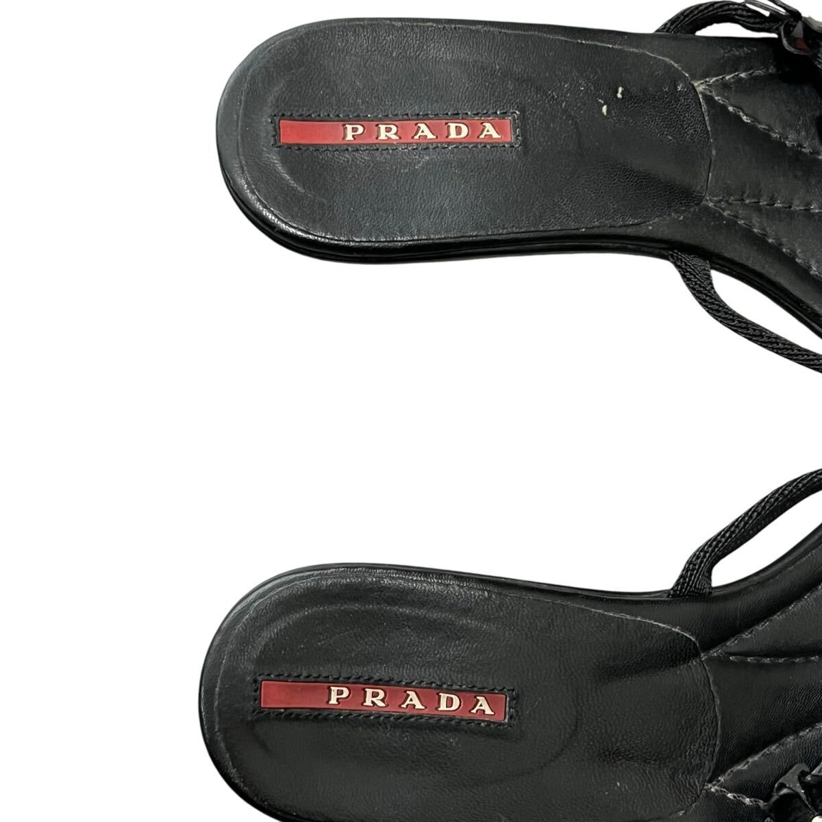 PRADA SPORTS Flower Motif Leather Sandals プラダ スポーツ PRADA SPORTS Flower Motif Leather Sandals プラダ スポーツ