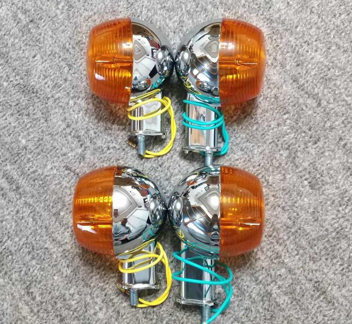 舊P ヤマハ 舊車用 6V ウインカーセット RD50/RD125/DT250/RX/チャッピー/他 c