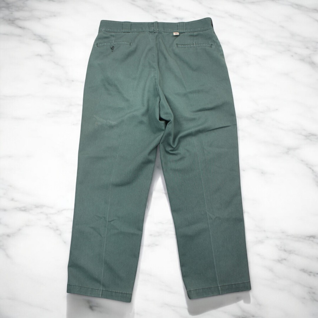 古着 80s USA製 DICKIES W38×L30 WORK PANTS GREEN ディッキーズ 古着 80s USA製 DICKIES W38×L30 WORK PANTS GREEN ディッキーズ