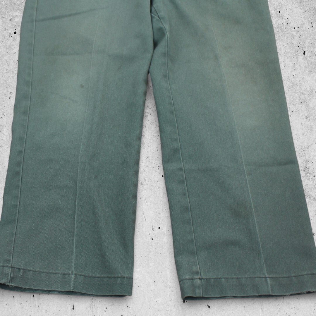 古着 80s USA製 DICKIES W38×L30 WORK PANTS GREEN ディッキーズ 古着 80s USA製 DICKIES W38×L30 WORK PANTS GREEN ディッキーズ