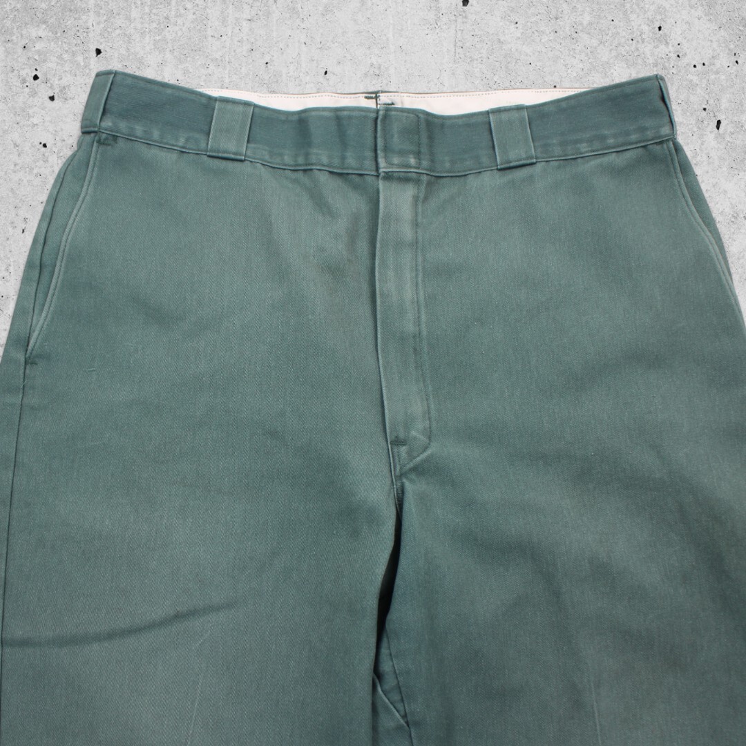 古着 80s USA製 DICKIES W38×L30 WORK PANTS GREEN ディッキーズ 古着 80s USA製 DICKIES W38×L30 WORK PANTS GREEN ディッキーズ