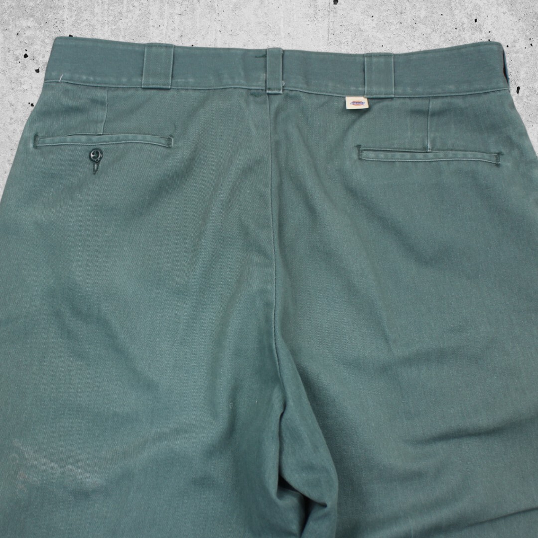 古着 80s USA製 DICKIES W38×L30 WORK PANTS GREEN ディッキーズ 古着 80s USA製 DICKIES W38×L30 WORK PANTS GREEN ディッキーズ