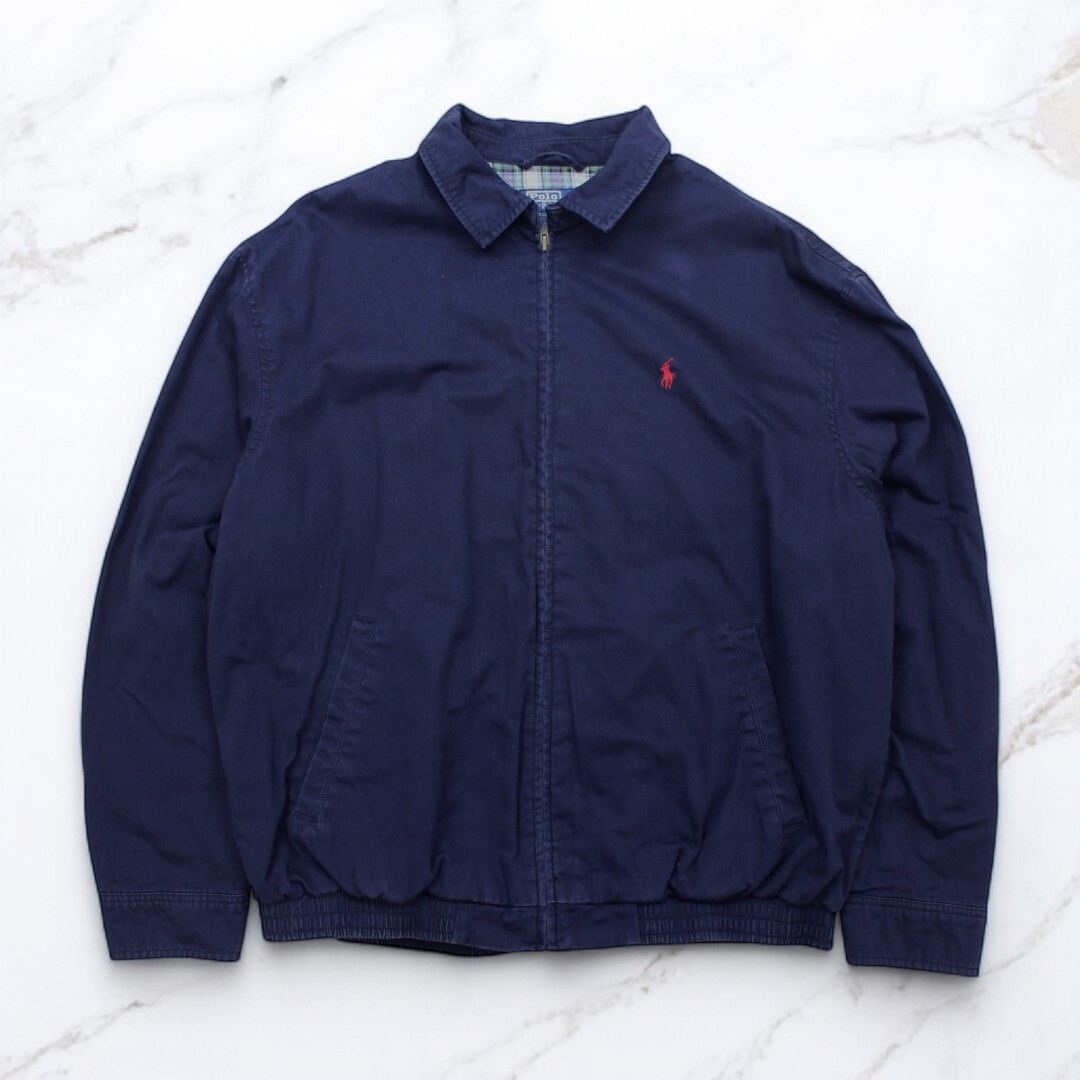 古着 90s POLO RALPH LAUREN SWING TOP JACKET NAVY ポロラルフ 古着 90s POLO RALPH LAUREN SWING TOP JACKET NAVY ポロラルフ