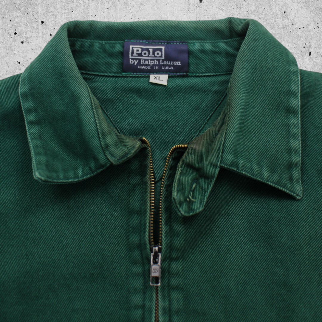 古着 90s USA製 POLO RALPH LAUREN SWING TOP JACKET GREEN ポロ 古着 90s USA製 POLO RALPH LAUREN SWING TOP JACKET GREEN ポロ