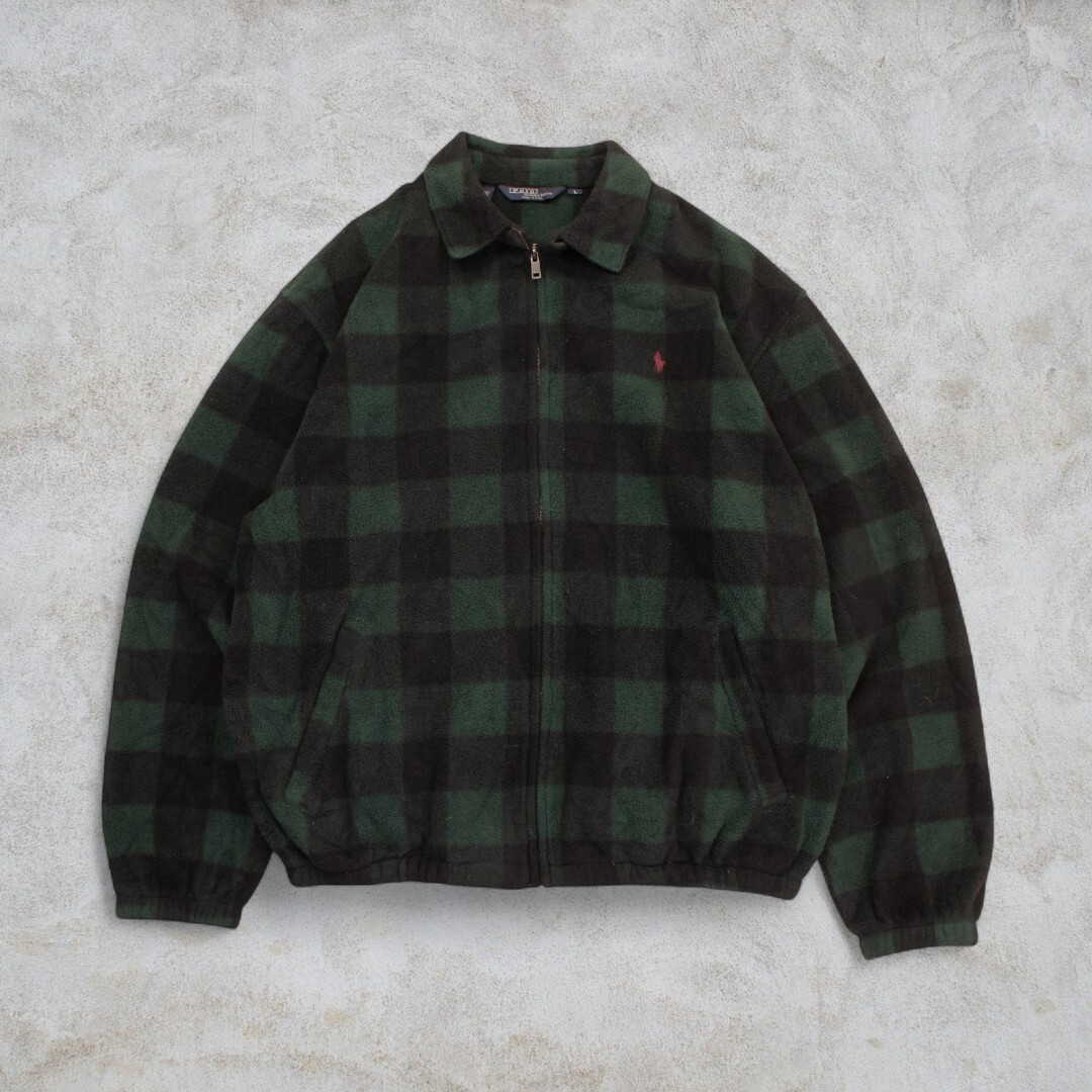 古着 90s USA製 POLO RALPH LAUREN SWING TOP JACKET GREEN 古着 90s USA製 POLO RALPH LAUREN SWING TOP JACKET GREEN