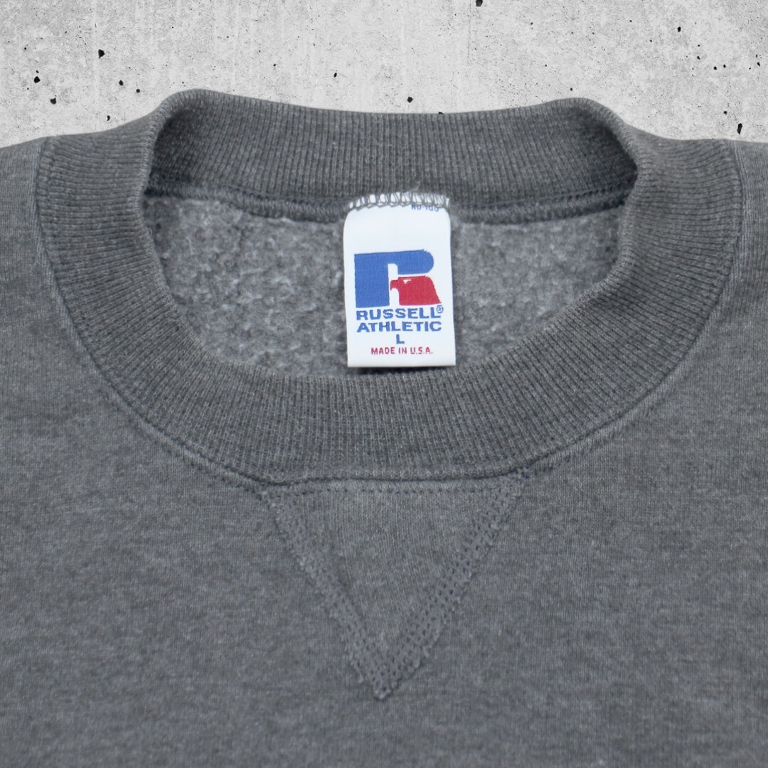 古着 90s USA製 RUSSELL ATHLETIC CREW NECK SWEAT DARK GREY 古着 90s USA製 RUSSELL ATHLETIC CREW NECK SWEAT DARK GREY