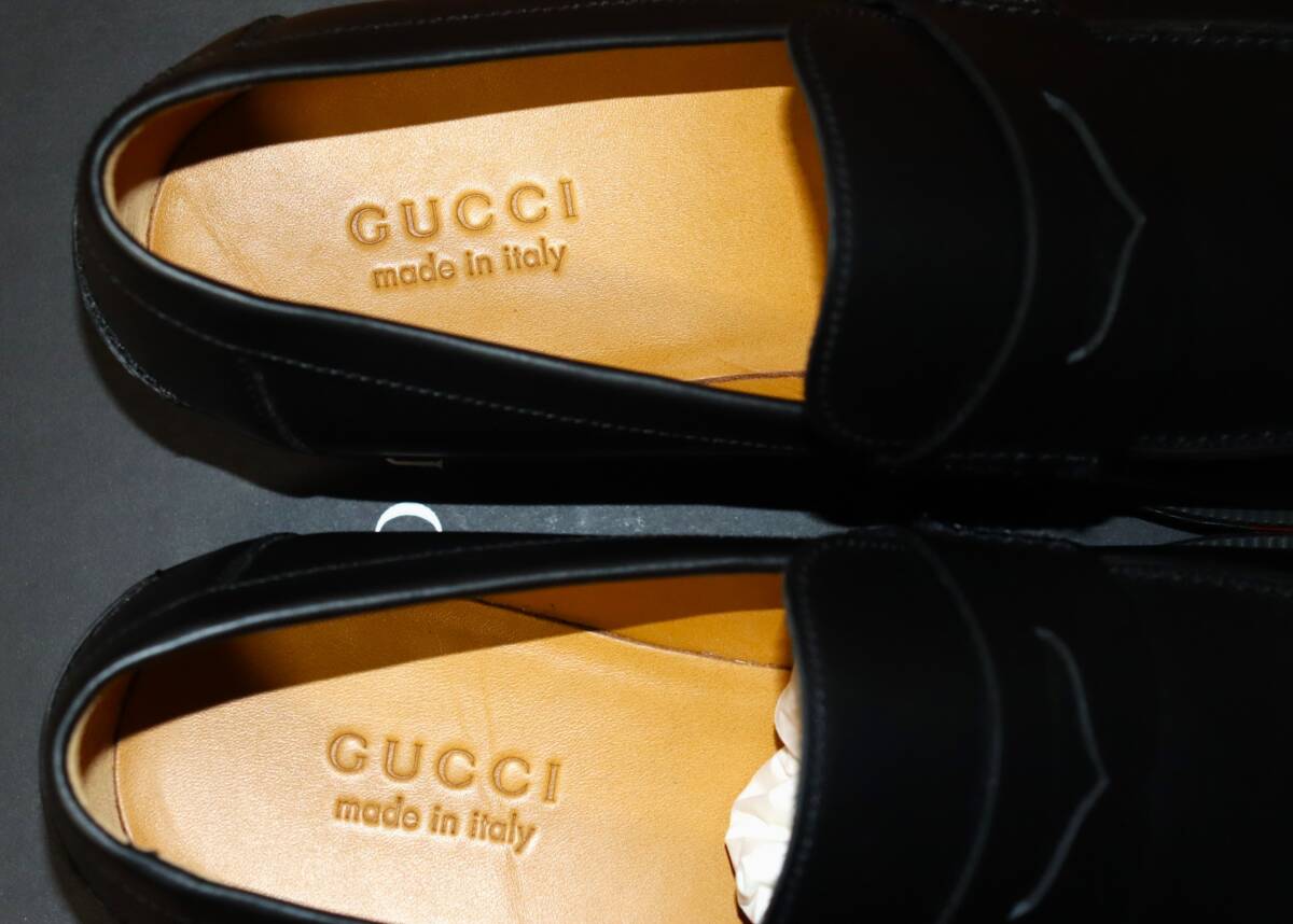 送料無料 即決【未使用】 GUCCI コインローファー (9 5/28 5cm 送料無料 即決【未使用】 GUCCI コインローファー (9 5/28 5cm