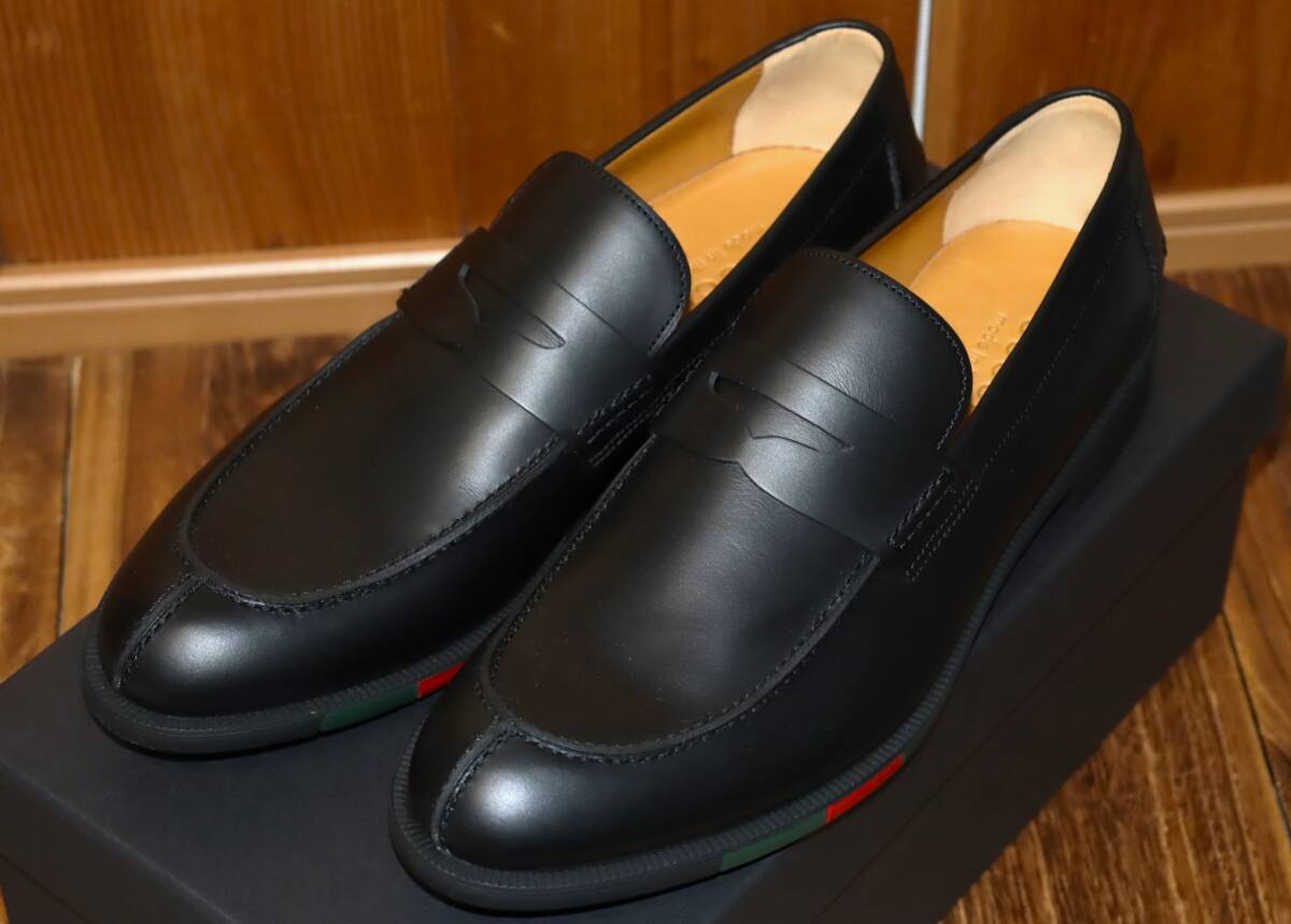 送料無料 即決【未使用】 GUCCI コインローファー (9 5/28 5cm 送料無料 即決【未使用】 GUCCI コインローファー (9 5/28 5cm