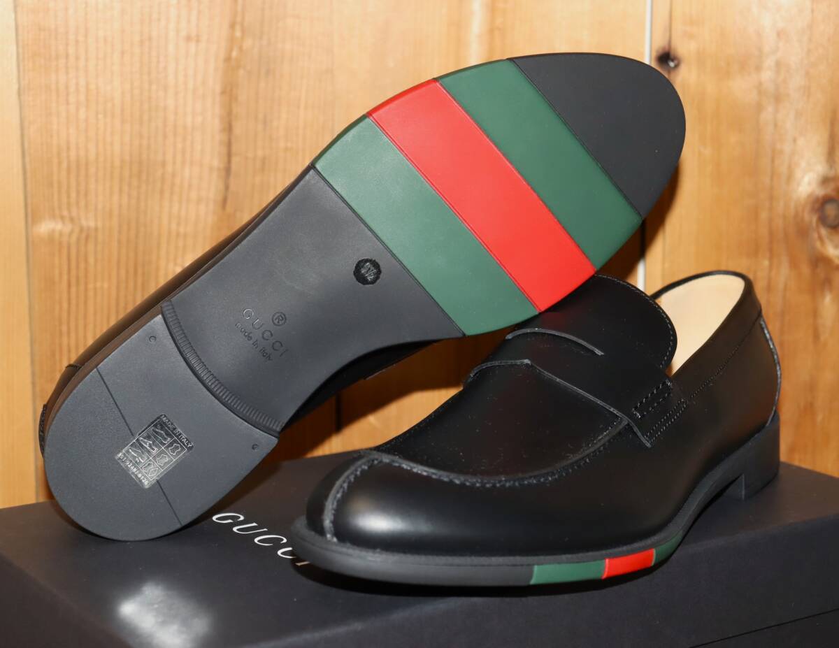 送料無料 即決【未使用】 GUCCI コインローファー (9 5/28 5cm 送料無料 即決【未使用】 GUCCI コインローファー (9 5/28 5cm