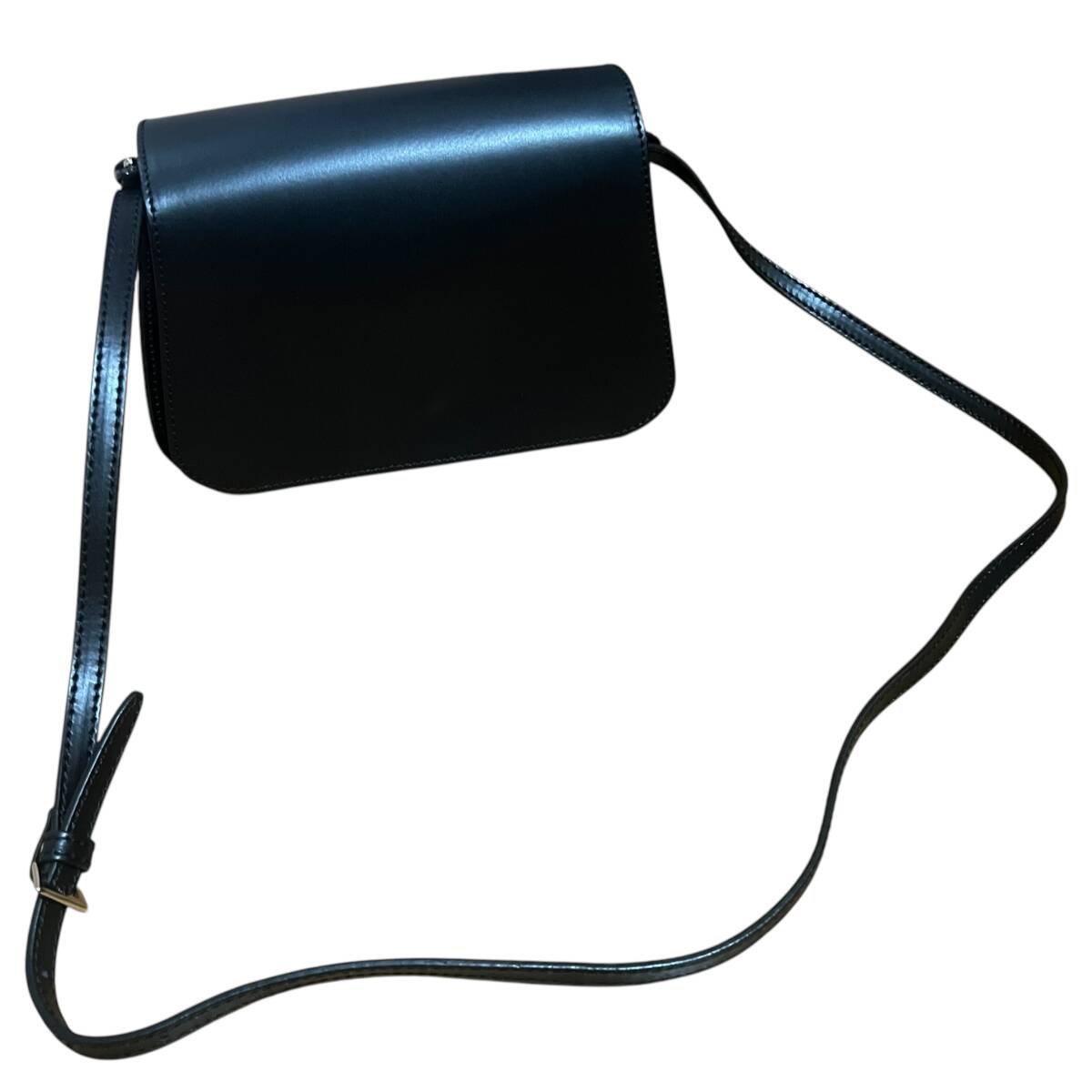 極美品 IACUCCI イアクッチ ショルダーバッグ レザー 黒 極美品 IACUCCI イアクッチ ショルダーバッグ レザー 黒