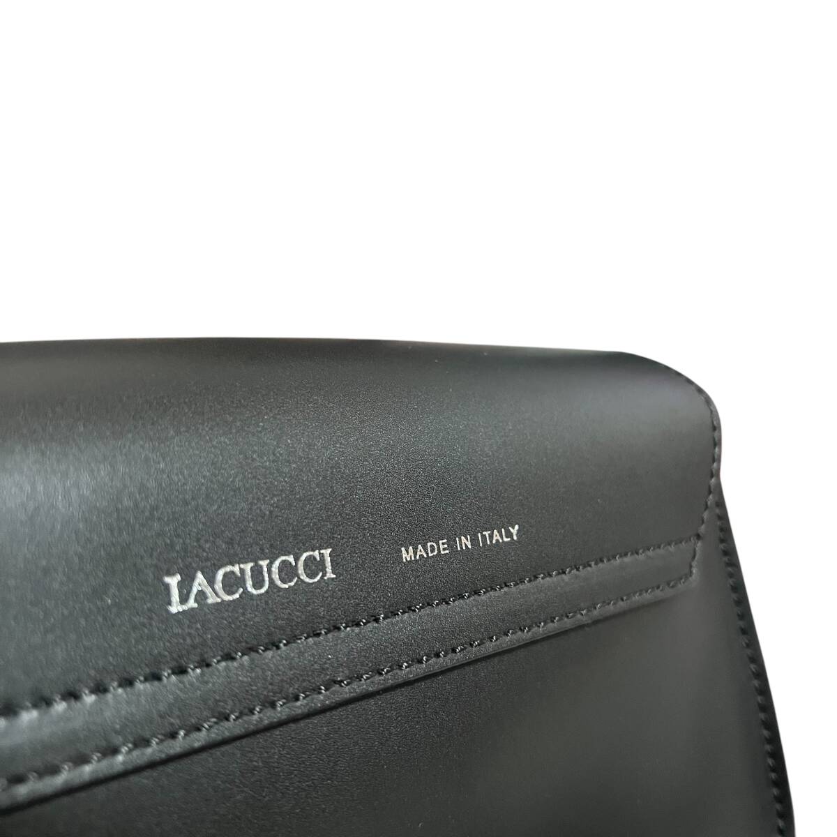 極美品 IACUCCI イアクッチ ショルダーバッグ レザー 黒 極美品 IACUCCI イアクッチ ショルダーバッグ レザー 黒