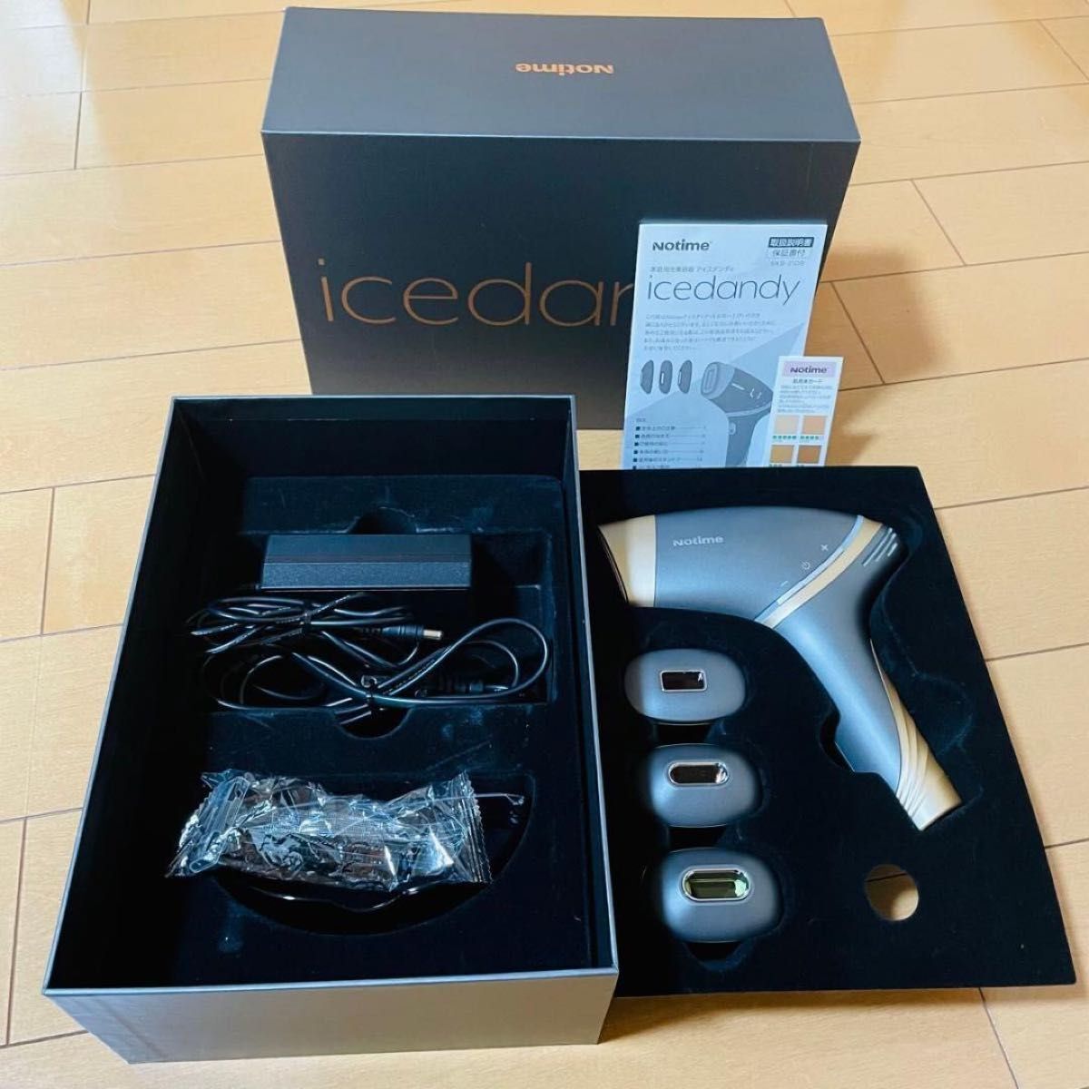 新品同様品】Notime アイスダンディ icedandy 脱毛器(脱毛、除毛 新品同様品】Notime アイスダンディ icedandy 脱毛器(脱毛、除毛