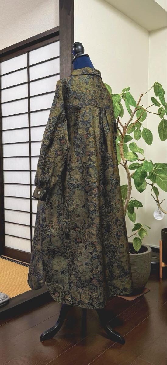 U'a手作り::着物リメイク::大島紬::正絹::前開きゆったり U'a手作り::着物リメイク::大島紬::正絹::前開きゆったり