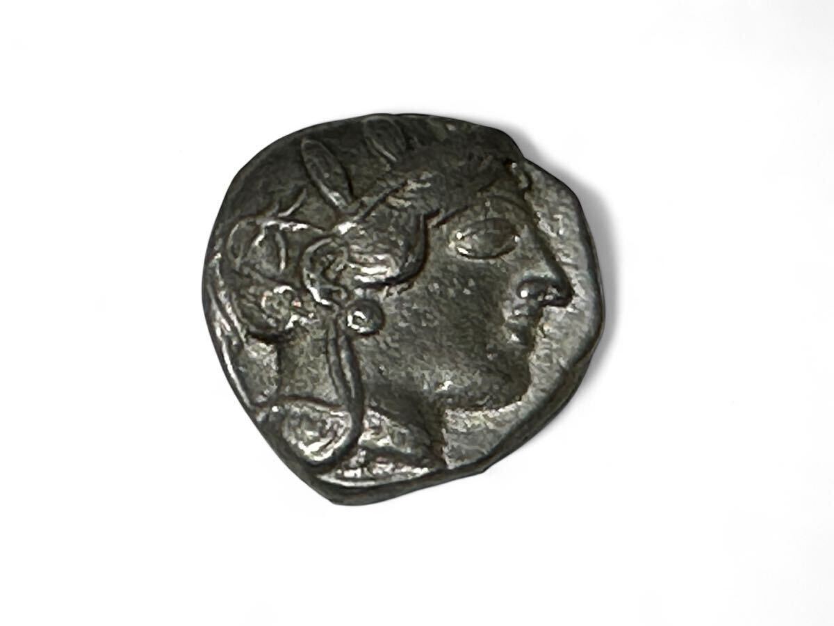 紀元前 古代ギリシャ テトラドラクマ銀貨 アテネ 女神アテナ 紀元前 古代ギリシャ テトラドラクマ銀貨 アテネ 女神アテナ