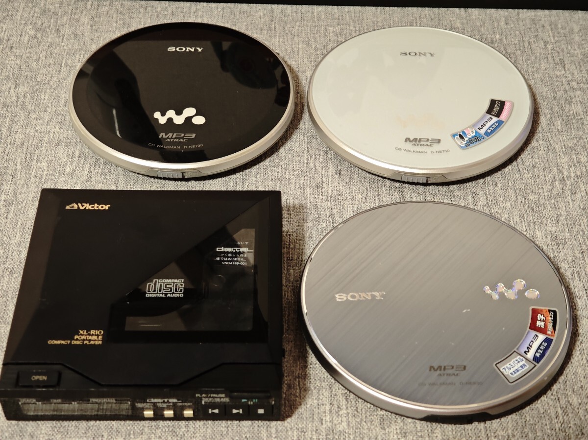 JVC XL-R10 NE830 SONY ソニー D-NE730 ポータブルCDプレーヤー JVC XL-R10 NE830 SONY ソニー D-NE730 ポータブルCDプレーヤー