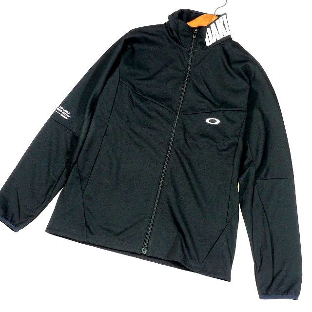 新品 1円~ 春夏 オークリー OAKLEY ジップジャケット M 黒 吸汗 新品 1円~ 春夏 オークリー OAKLEY ジップジャケット M 黒 吸汗