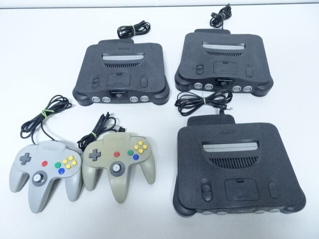 任天堂 NINTENDO 64 ニンテンドー N64 本体 3台セット N64 任天堂 NINTENDO 64 ニンテンドー N64 本体 3台セット N64
