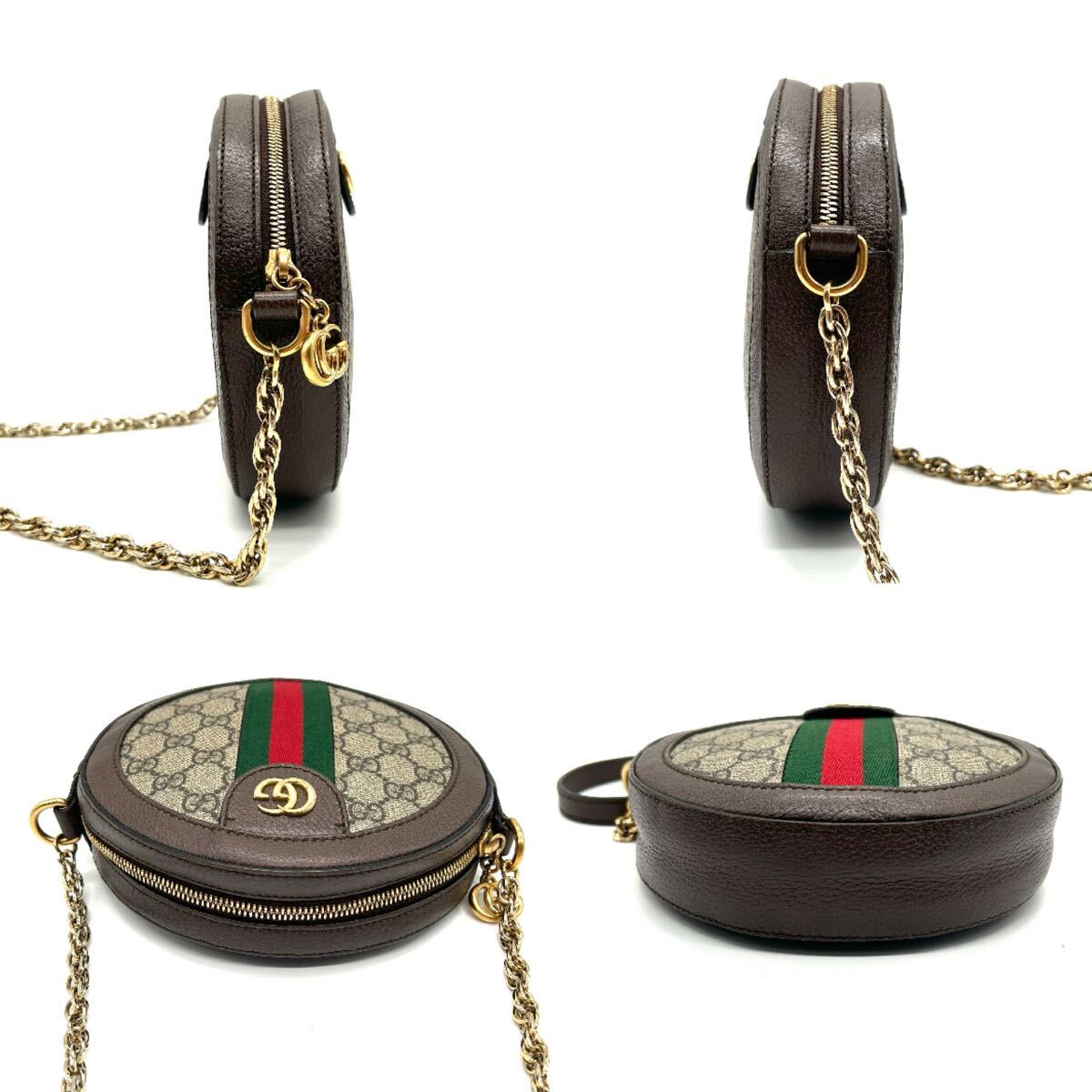 GUCCI グッチ オフィディア GG ミニ ラウンド ショルダーバッグ GUCCI グッチ オフィディア GG ミニ ラウンド ショルダーバッグ