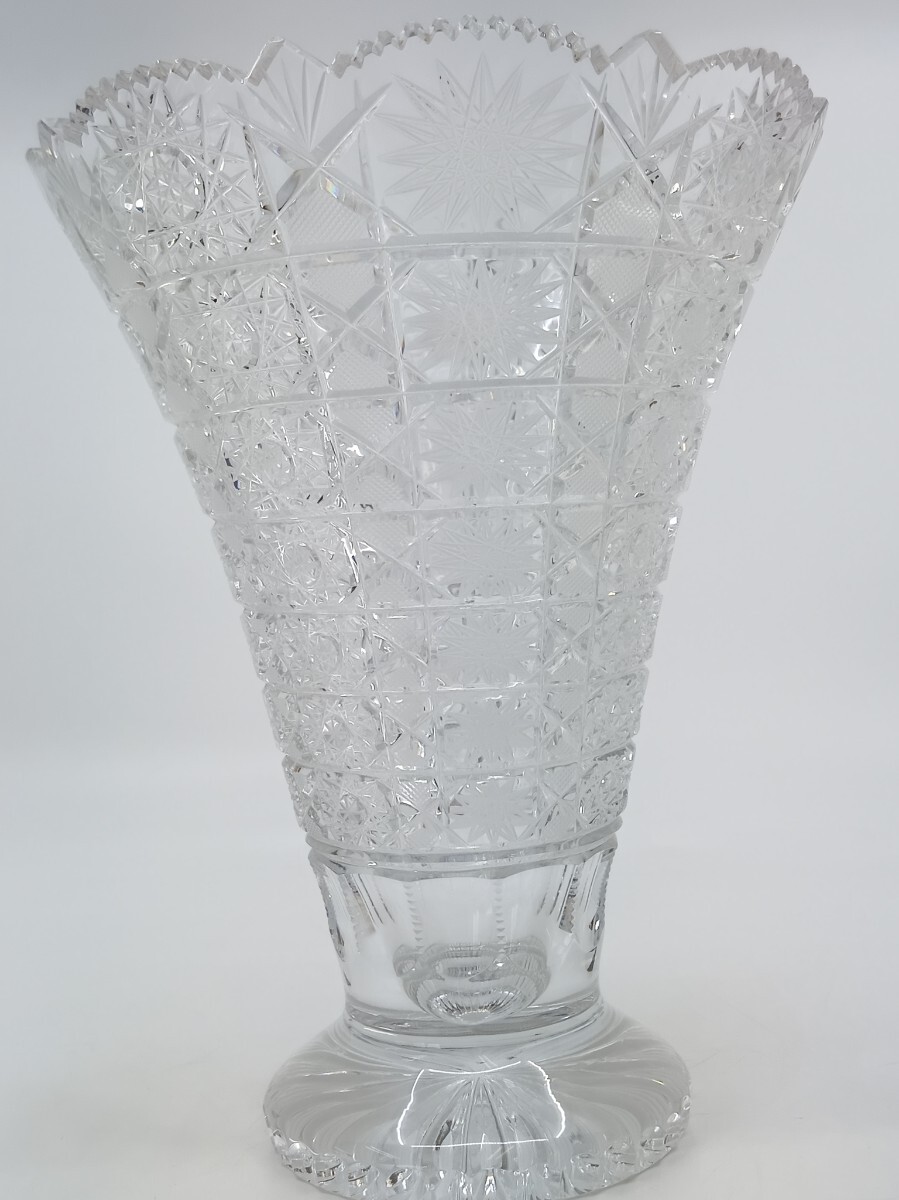 美品】BOHEMIA CRYSTAL ボヘミアクリスタルガラス チェコ 美品】BOHEMIA CRYSTAL ボヘミアクリスタルガラス チェコ