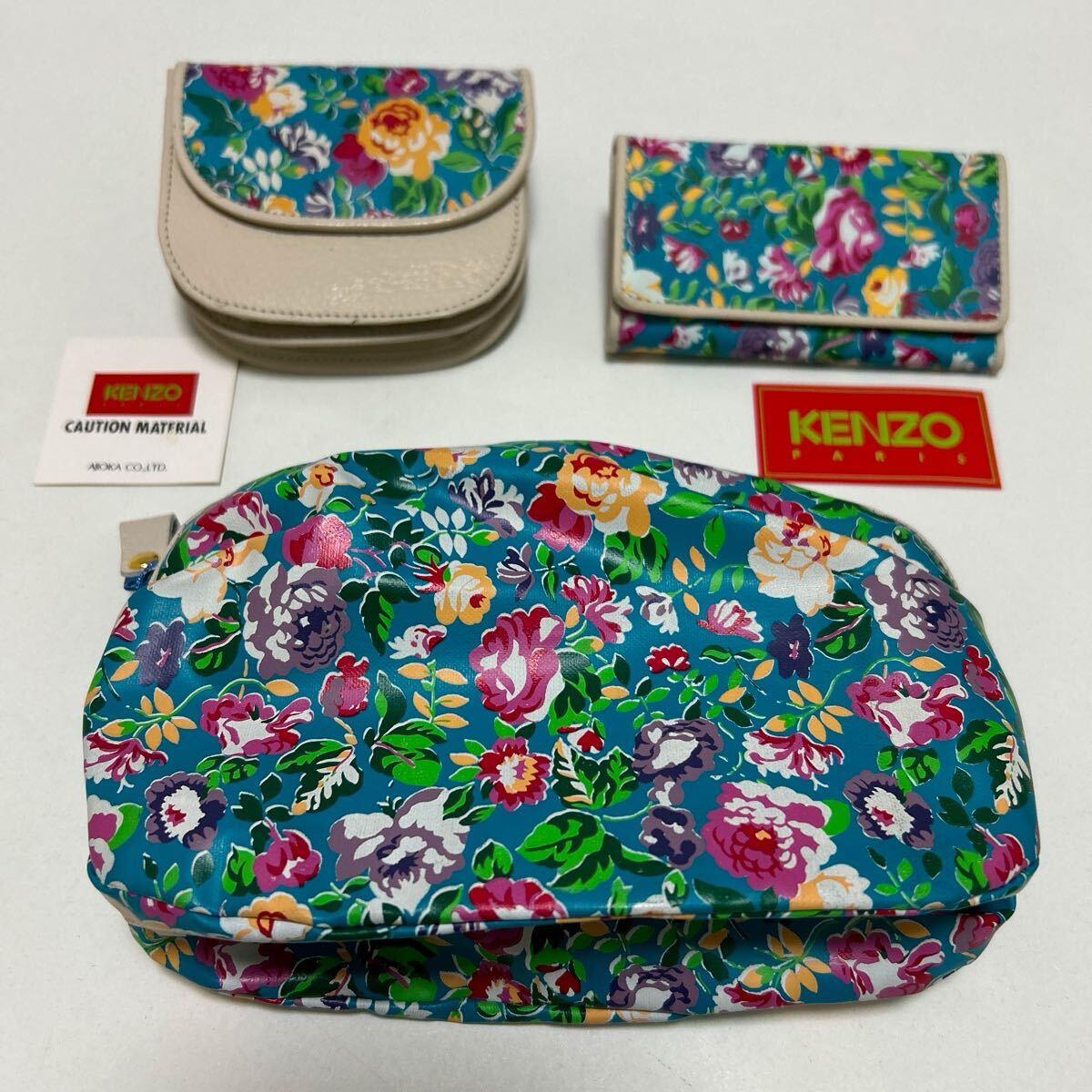 KENZO ケンゾー 花柄 アイテム 3点セット-未使用品あり ポーチ KENZO ケンゾー 花柄 アイテム 3点セット-未使用品あり ポーチ
