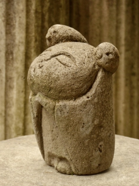 小鳥とお地蔵様の石像h22cm 仏像 お地蔵さん 地蔵菩薩 石仏 0403 小鳥とお地蔵様の石像h22cm 仏像 お地蔵さん 地蔵菩薩 石仏 0403