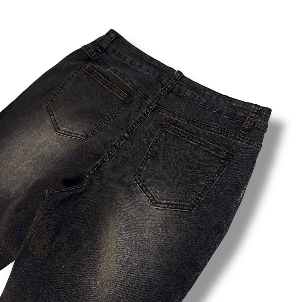 00s Coating waxed denim dior pants flared Japanese Label Y2K 00s Coating waxed denim dior pants flared Japanese Label Y2K