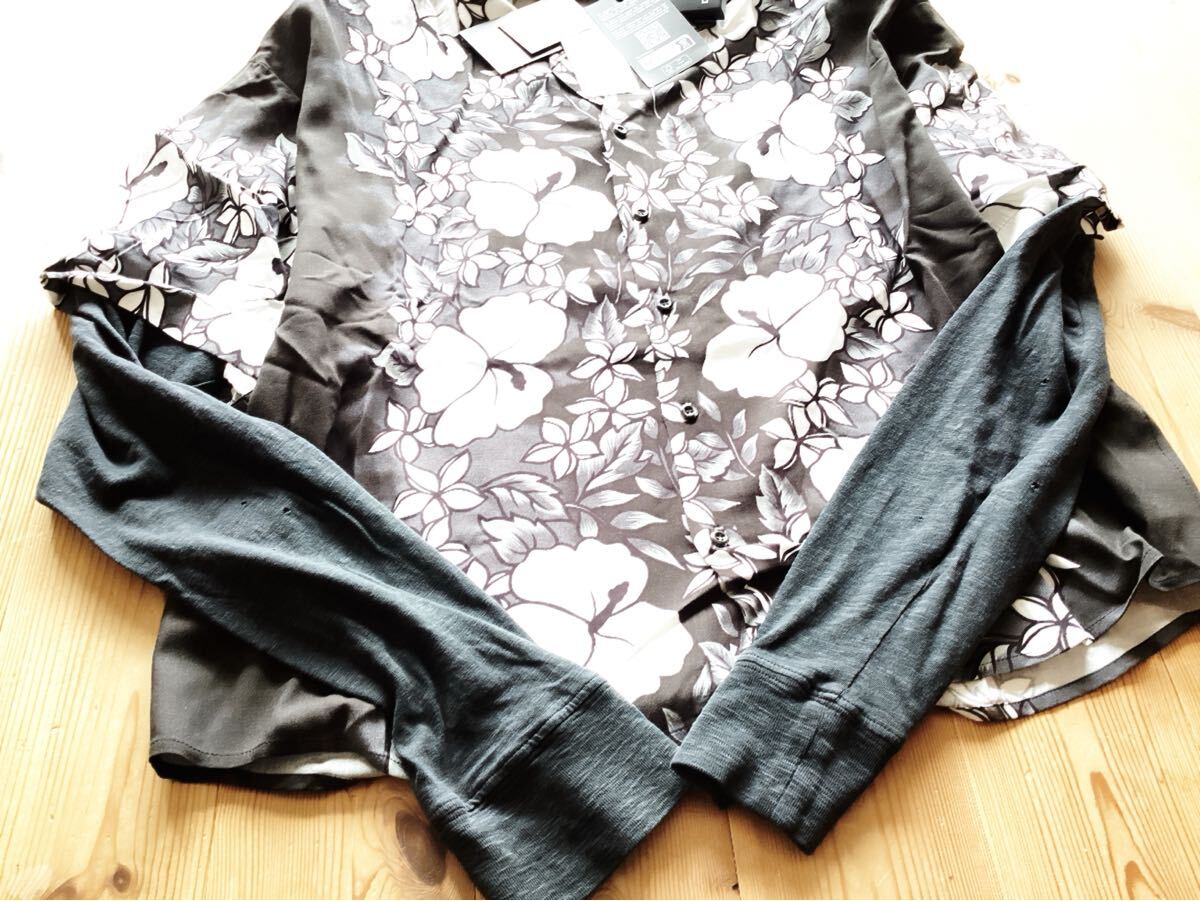 訳あり未使用品【DSQUARED2】ディースクエアード　2023春夏　フローラルシャツ　46サイズ　定価105600円