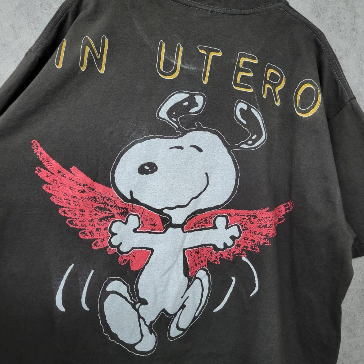 古着 ニルヴァーナ NIRVANA スヌーピー コラボ Tシャツ XL 古着 ニルヴァーナ NIRVANA スヌーピー コラボ Tシャツ XL