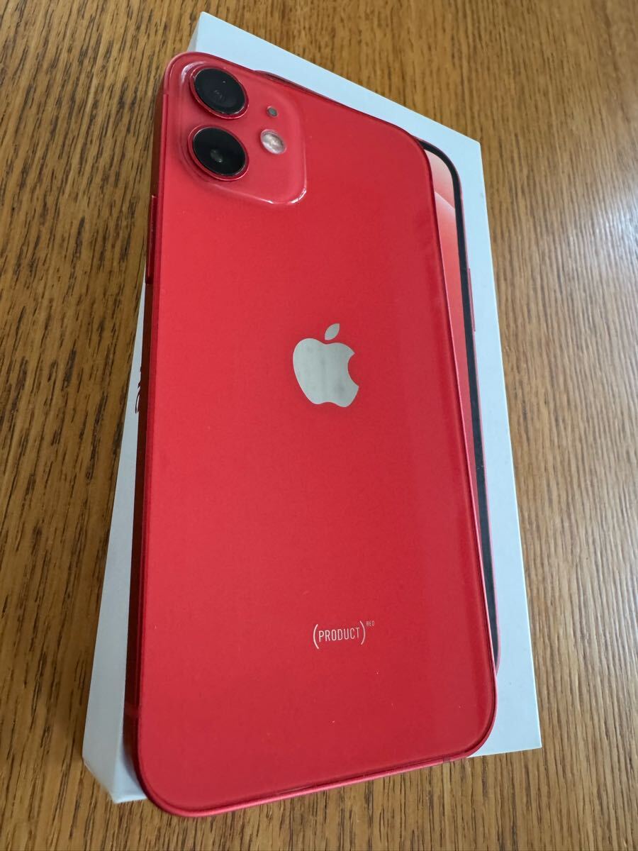 iPhone 12 mini 128GB (PRODUCT)RED SIMフリー 75% 付属品は iPhone 12 mini 128GB (PRODUCT)RED SIMフリー 75% 付属品は